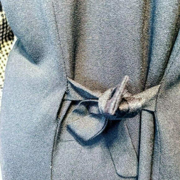 Vintage Olivia Rose Womens 12P Checkered Button Top Black Dress - Picture 6 of 7